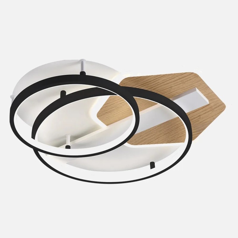 Plafon Trofa Negro/madera 120w 3000-4000-6000k 9x50x50cm 10200lm C/remoto Plafon Trofa Negro/madera 120w 3000-4000-6000k 9x50x50cm 10200lm C/remoto