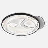Plafon Evora Triang Negro/blanco 160w 3000-4000-6000k 7x45x52cm 13600lm C/remoto