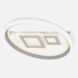 Plafon 80w Sucre 3000-4000-6500k Blanco/gris 7x51x51 Cm Reg.Intensidad, Control