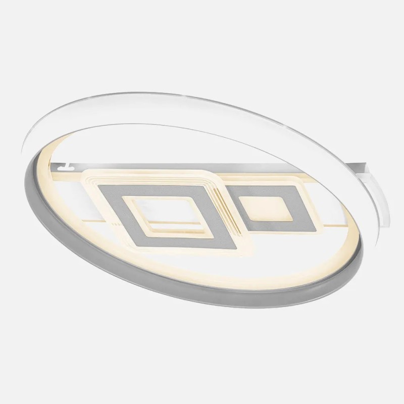 Plafon 80w Sucre 3000-4000-6500k Blanco/gris 7x51x51 Cm Reg.Intensidad, Control Plafon 80w Sucre 3000-4000-6500k Blanco/gris 7x51x51 Cm Reg.Intensidad, Control