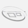 Plafon 80w Sucre 3000-4000-6500k Blanco/gris 7x51x51 Cm Reg.Intensidad, Control
