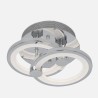 Plafon Sydney 32w 3000-4000-6500k Cromo 14x30x20 Cm 4160 Lm Regulable,memoria Y C.remoto