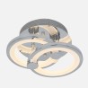Plafon Sydney 32w 3000-4000-6500k Cromo 14x30x20 Cm 4160 Lm Regulable,memoria Y C.remoto