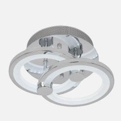 Plafon Sydney 32w 3000-4000-6500k Cromo 14x30x20 Cm 4160 Lm Regulable,memoria Y C.remoto