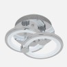 Plafon Sydney 32w 3000-4000-6500k Cromo 14x30x20 Cm 4160 Lm Regulable,memoria Y C.remoto