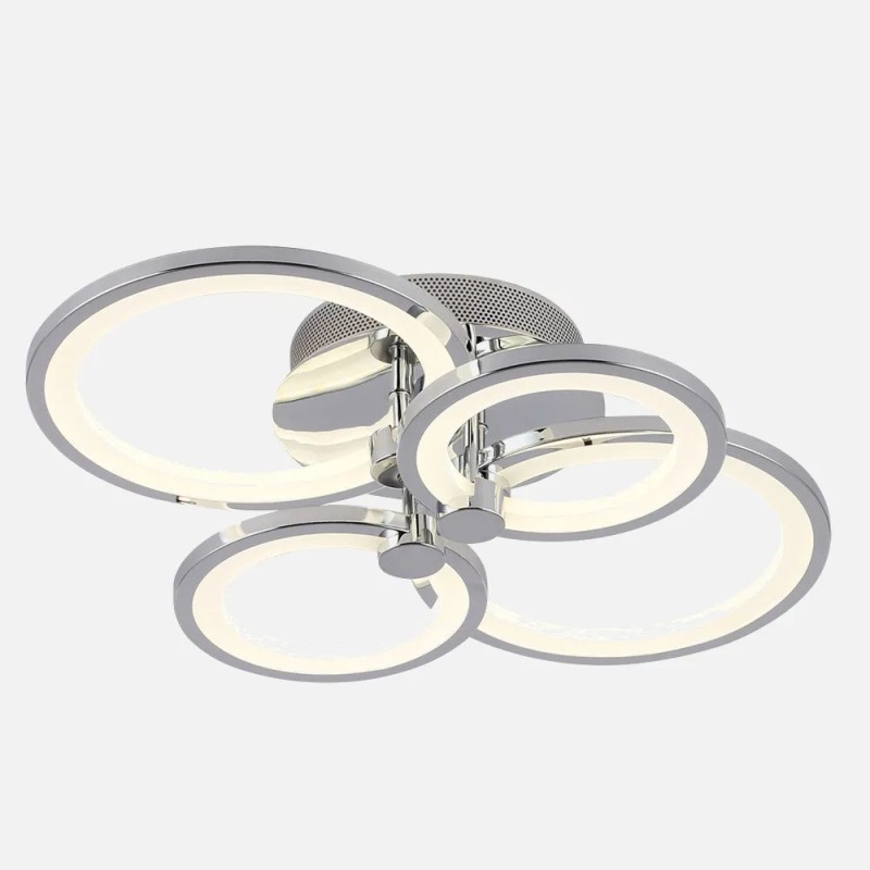 Plafon Sydney 76w 3000-4000-6500k Cromo 13,5x55x41 Cm 10260lm Regulable,memoria Y C.remoto Plafon Sydney 76w 3000-4000-6500k Cromo 13,5x55x41 Cm 10260lm Regulable,memoria Y C.remoto