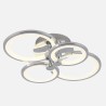 Plafon Sydney 76w 3000-4000-6500k Cromo 13,5x55x41 Cm 10260lm Regulable,memoria Y C.remoto