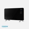 Emisor Termico Cristal Himalaya 1500w Negro