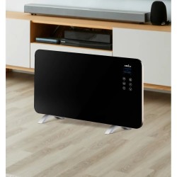 Emisor Termico Cristal Himalaya 1500w Negro