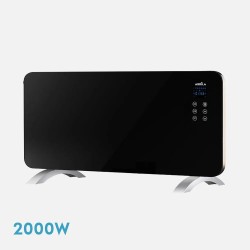 Emisor Termico Cristal Himalaya 2000w Negro