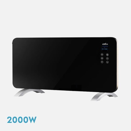 Emisor Termico Cristal Himalaya 2000w Negro
