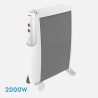 Radiador De Mica Imperial 2000w 2elem Blanco/plata