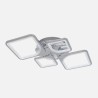 Plafon 86w 3000-4000-6500k Cromo Elara 9x76x46 Cm 11610Lm Regulable, Memoria y C. Remoto