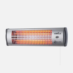 Estufa Cuarzo Tioman 1200w Negro/plata
