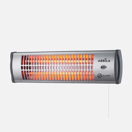 Estufa Cuarzo Tioman 1200w Negro/plata