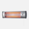 Estufa Cuarzo Tioman 1200w Negro/plata