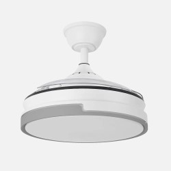 Plafon 86w 3000-4000-6500k Cromo Elara 9x76x46 Cm 11610Lm Regulable, Memoria y C. Remoto