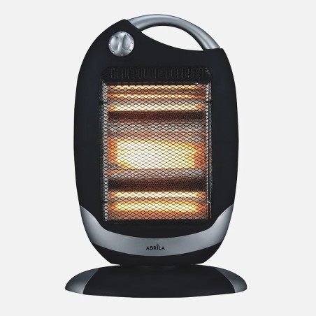 Estufa Candente 1200w Negro/plata