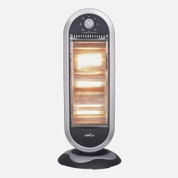 Estufa Candente 1200w Negro/plata