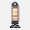 Estufa Candente 1200w Negro/plata