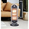Estufa Candente 1200w Negro/plata