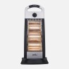 Estufa Candente 1200w Negro/plata