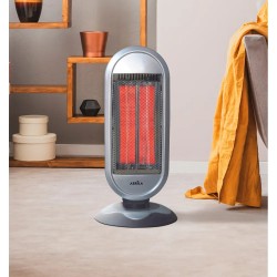 Estufa Carbono Fulgor 900w Negro/plata