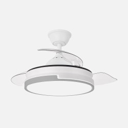 Plafon 86w 3000-4000-6500k Cromo Elara 9x76x46 Cm 11610Lm Regulable, Memoria y C. Remoto
