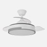 Plafon 86w 3000-4000-6500k Cromo Elara 9x76x46 Cm 11610Lm Regulable, Memoria y C. Remoto