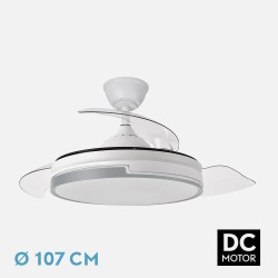Plafon 86w 3000-4000-6500k Cromo Elara 9x76x46 Cm 11610Lm Regulable, Memoria y C. Remoto
