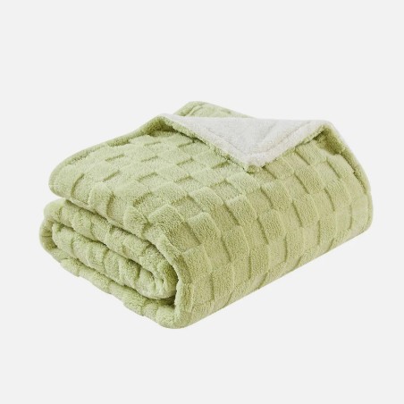 Manta Elect.alcantara Verde/blanco 160w 160x120cm