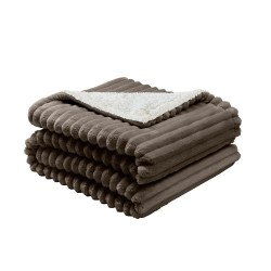 Manta Elect. Jaraiz Marron/blanco 160w 160x120cm