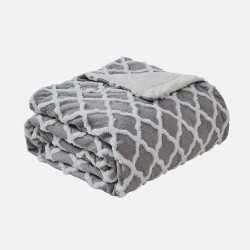 Manta Elect.monroy Gris/blanco 160w 180x130cm