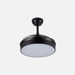 Ventilador Dc Cala Niquel 48w 4800lm 3asp.desp 91d 6 Velocidades 3000-4000-6000k Remoto+temporiza+memoria