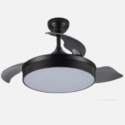 Ventilador Dc Cala Niquel 48w 4800lm 3asp.desp 91d 6 Velocidades 3000-4000-6000k Remoto+temporiza+memoria