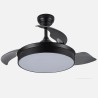 Ventilador Dc Cala Niquel 48w 4800lm 3asp.desp 91d 6 Velocidades 3000-4000-6000k Remoto+temporiza+memoria