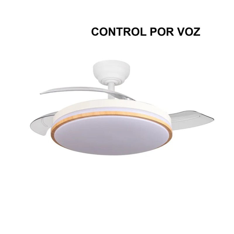 Ventilador Parlatore Blanco/haya 107CM