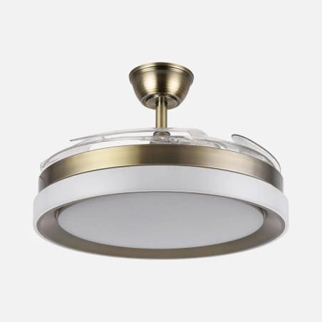 Ventilador Dc Zenit Cuero 107CM