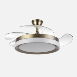 Ventilador Dc Zenit Cuero 107CM