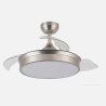 Ventilador Dc Cala Niquel 48w 4800lm 3asp.desp 91d 6 Velocidades 3000-4000-6000k Remoto+temporiza+memoria