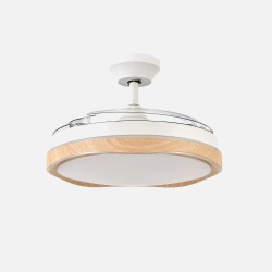 Ventilador Blondi Blanco/haya 107CM