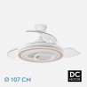 Ventilador Sultan Blanco/haya 107CM