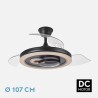 Ventilador Sultan Negro/madera 107CM