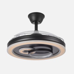 Ventilador Sultan Negro/madera 107CM