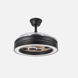 Ventilador Cupido Negro/madera 107CM