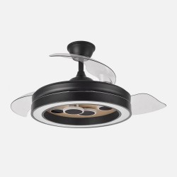 Ventilador Cupido Negro/madera 107CM