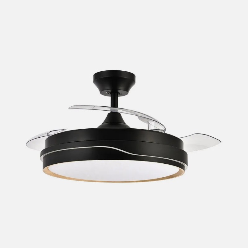 Ventilador Dc Tempano Negro/oro 72w 3aspas 107d 7200lm 6vel 3000k,4500k,6000k, Remoto+temporizador+memoria Ventilador Dc Tempano Negro/oro 72w 3aspas 107d 7200lm 6vel 3000k,4500k,6000k, Remoto+temporizador+memoria