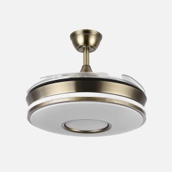Ventilador Dc Dani 59w 6980lm 6velocidades 91d 3000-4000-6000k Remot+reg.intensidad+memor+temporiz