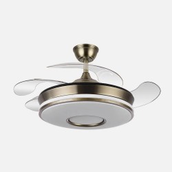 Ventilador Dc Dani 59w 6980lm 6velocidades 91d 3000-4000-6000k Remot+reg.intensidad+memor+temporiz