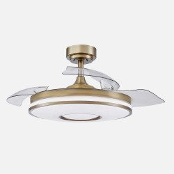 Ventilador Dc Dani 59w 6980lm 6velocidades 91d 3000-4000-6000k Remot+reg.intensidad+memor+temporiz